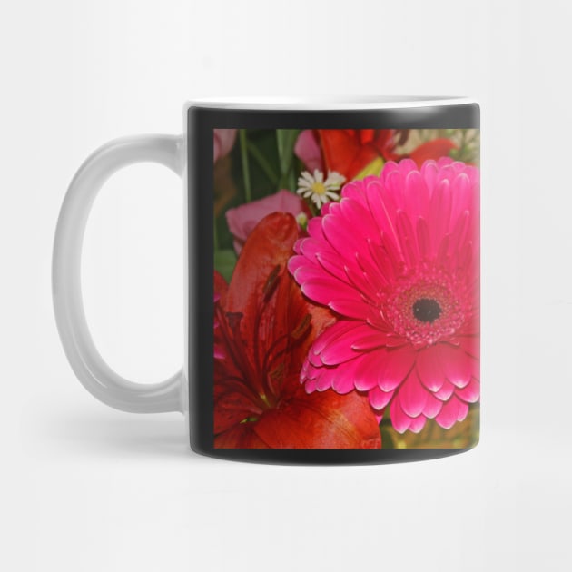 Pink Gerbera by RedHillDigital